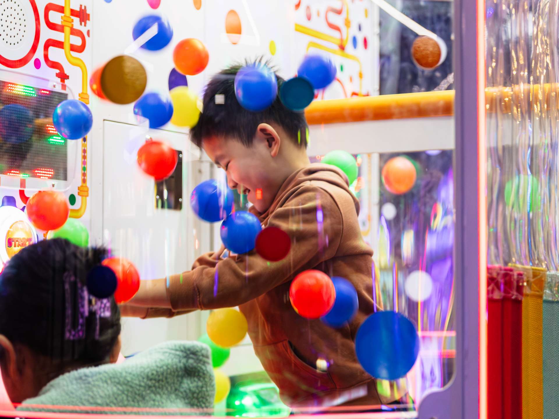 Child playing ball game